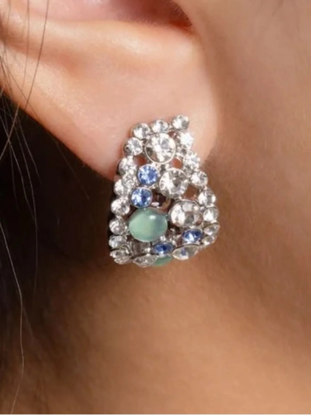 💎🟢💎 “ELITE EMBRACE” GREEN CLIP-ON EARRINGS ~ PAPARAZZI❗️ SO COMFORTABLE❗️💎🟢💎